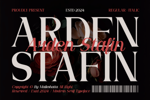 Arden Stafin: A Bold Serif Typeface for Digital Branding