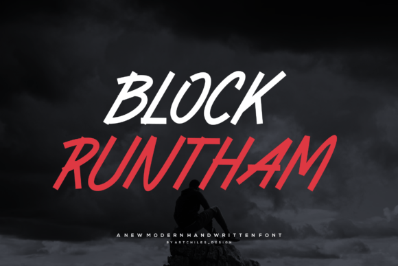 Block Runtham: The Bold Handwritten Typeface for Standout Branding