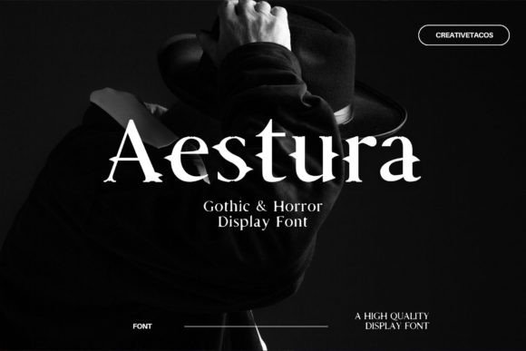Bringing Gothic Charm to Life with Aestura Typeface