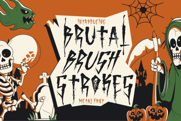 Brutal Brushstrokes: A Bold Typeface for High-Impact Web Design