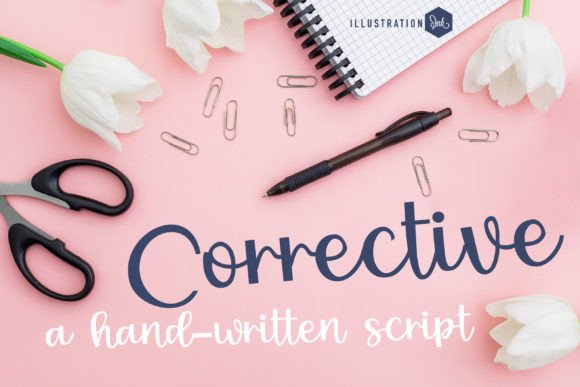 Corrective: The Bouncy Script Typeface for Handmade Creators