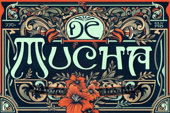 De Mucha: A Bold Blackletter Typeface for High-Impact Campaigns