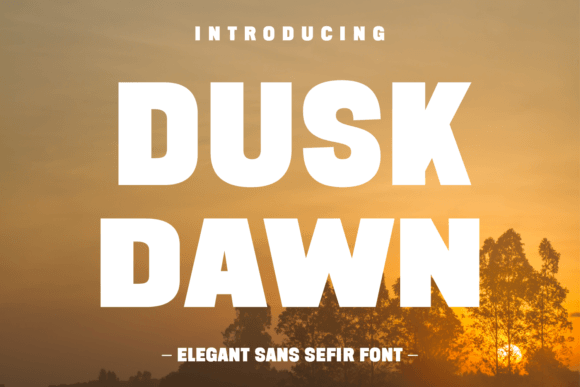 Dusk Dawn: The Bold Sans Serif Typeface for Scroll-Stopping Campaigns