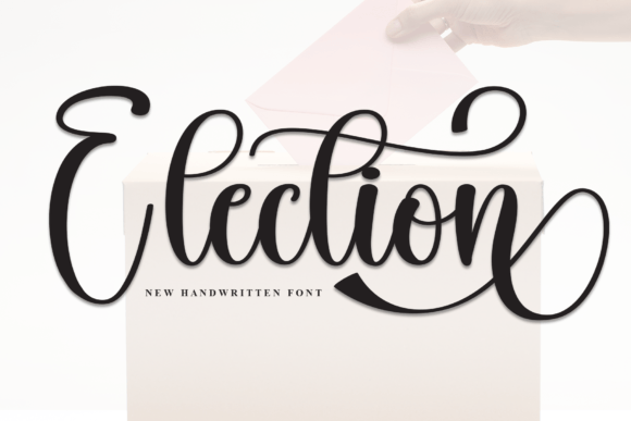 Election: The Handwritten Typeface for Modern Editorial Design
