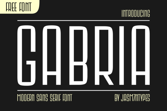 Gabria: A Bold Free Font for Modern Brand Identity Projects