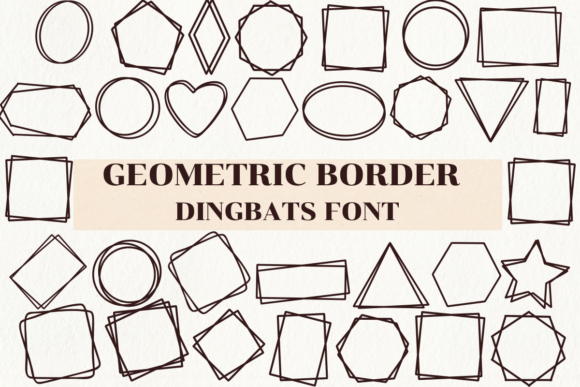Geometric Border: The Perfect Typeface for Polished Brand Visuals