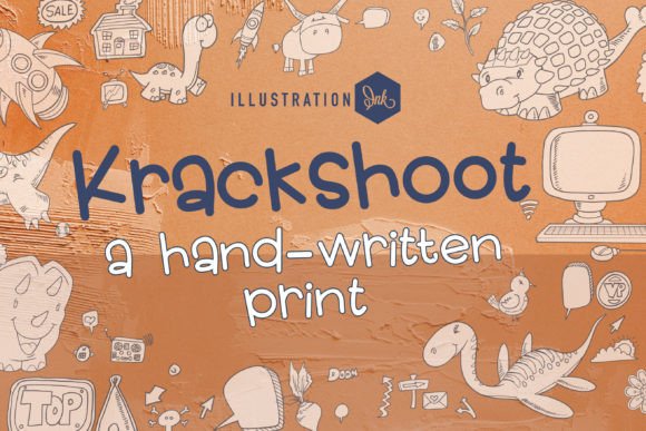Krackshoot: A Whimsical Handwritten Font for Modern Editorial Design