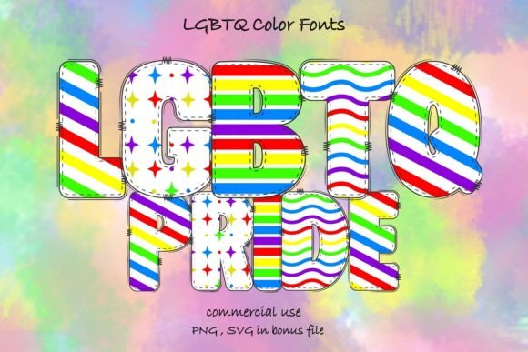 Lgbtq Collection: A Vibrant Color Font for Inclusive Branding
