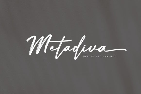 Metadiva: A Bold Script Typeface for Modern Editorial Design