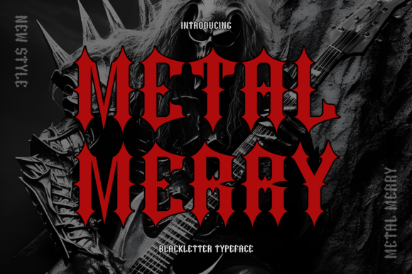 Metal Merry: The Ultimate Blackletter Typeface for Bold Web Design