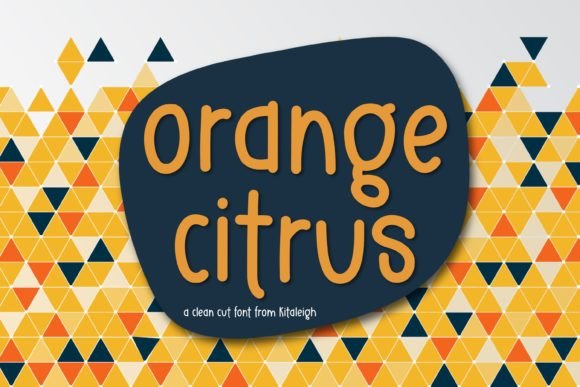 Orange Citrus: A Playful Typeface for Bold Brand Identity