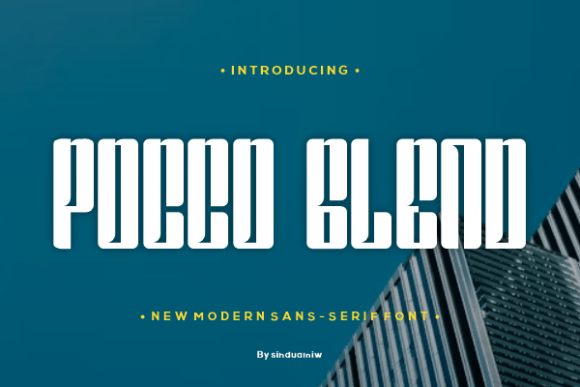 Pocco Glend: The Bold Sans Serif Typeface for Scroll-Stopping Campaigns