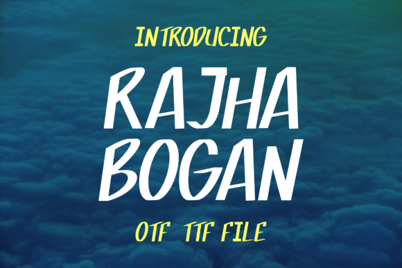 Rajhabogan: The Brushed Sans Serif Font for Bold Brand Identity