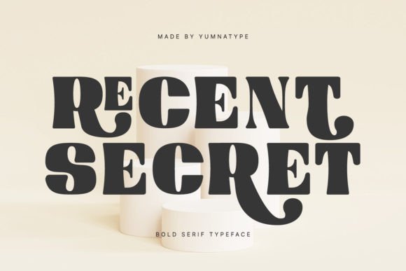 Recent Secret: The Bold Serif Typeface for Standout Branding
