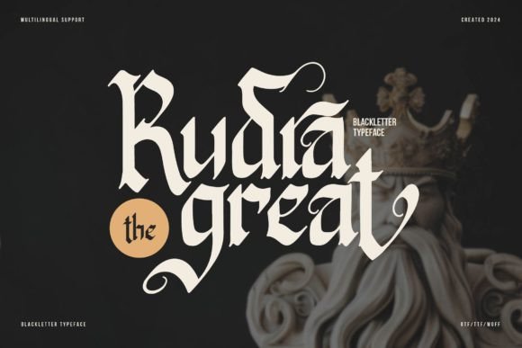 Rudra Great: The Bold Blackletter Typeface for Campaigns That Demand Attention