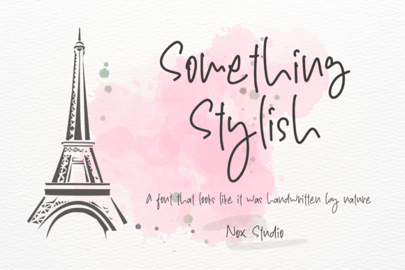 Something Stylish: A Handwritten Font for Authentic Branding