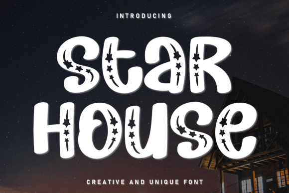 Star House: A Whimsical Display Typeface for Digital Branding