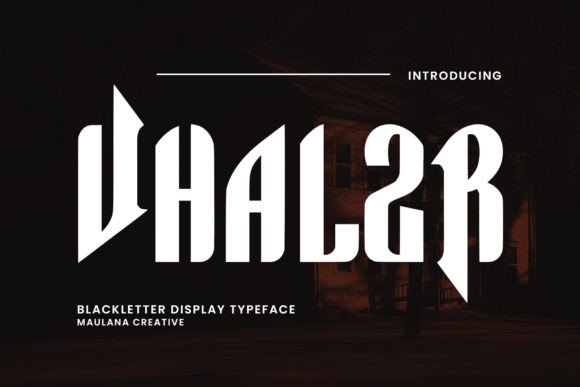 Vhalzr: A Bold Blackletter Typeface for Standout Brand Identity