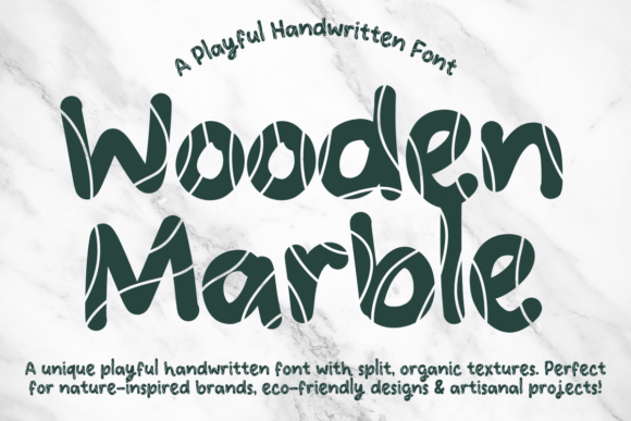 Wooden Marble: A Handwritten Typeface for Editorial Design